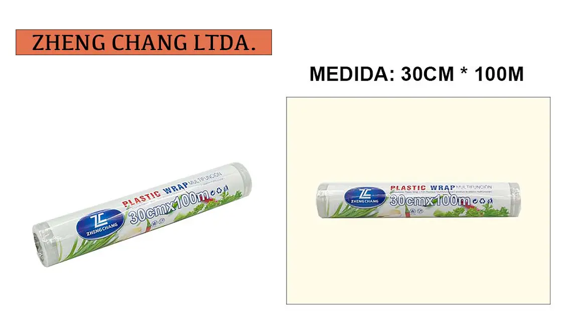  Papel film transparente reforzado 30cm×100m (x20) 1