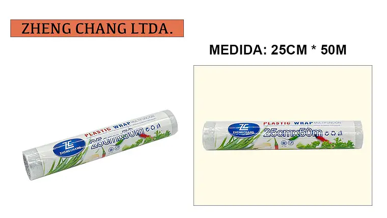  Papel film transparente reforzado 25cm×50m (x20) 1
