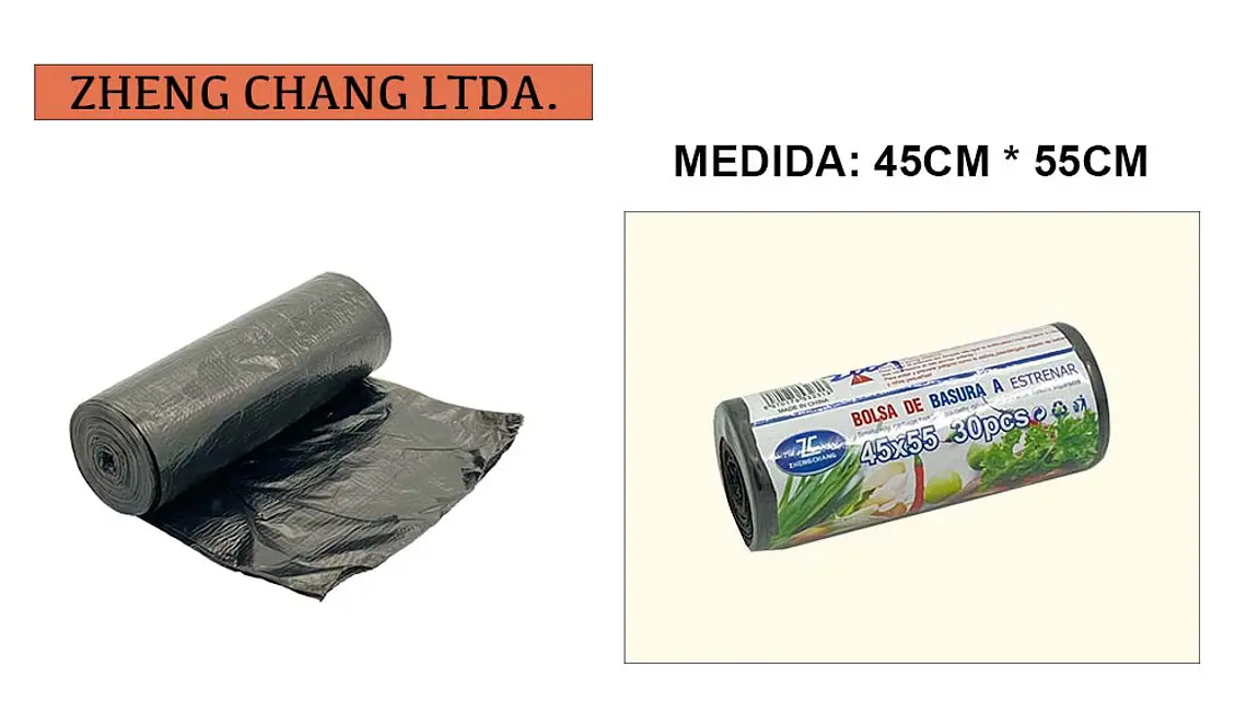 Rollo bolsa de basura 45x55cm 30PCS (x20) 1