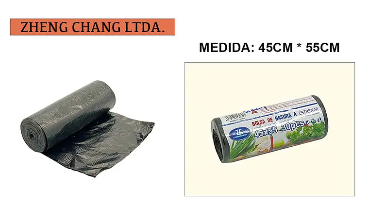Rollo bolsa de basura 45x55cm 30PCS (x20) 1