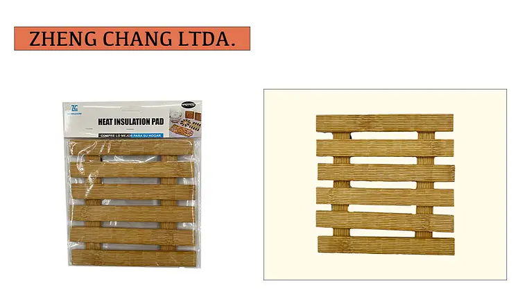 lamina/individual aislante termico para mesa madera forma estiba (x12) 1