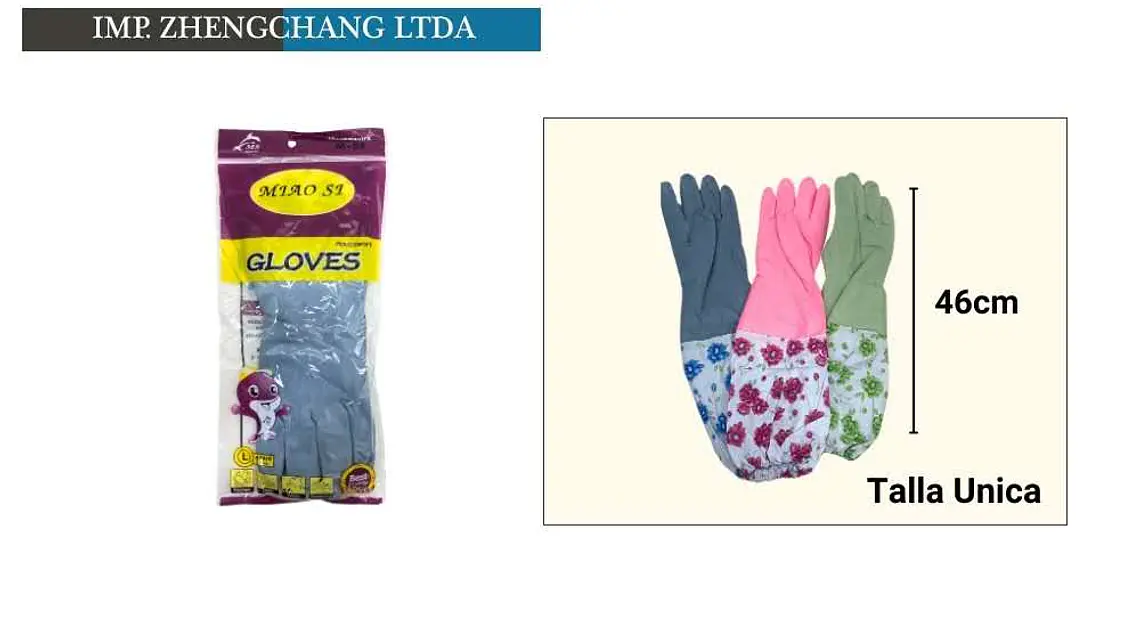 Guantes Combinados Bicolor Forrados De Felpa (x 12) 1