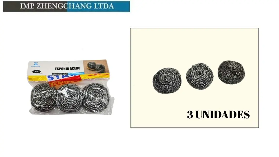 Esponja De Acero opp 20g 3pc (x 10) 1