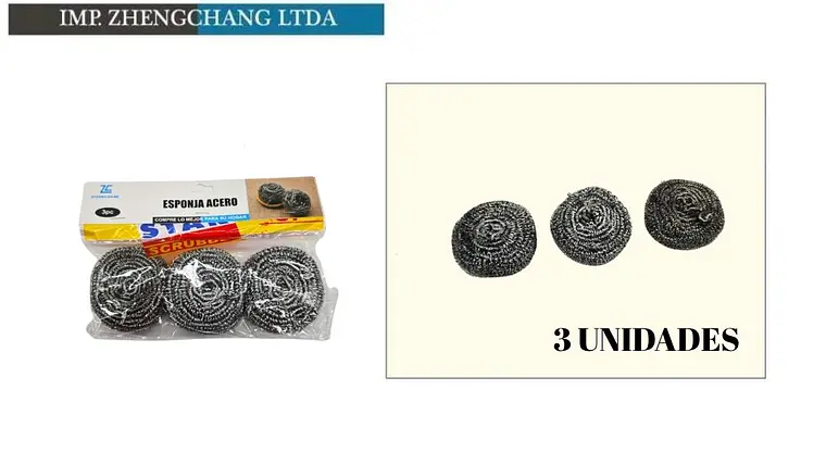 Esponja De Acero opp 20g 3pc (x 10) 1