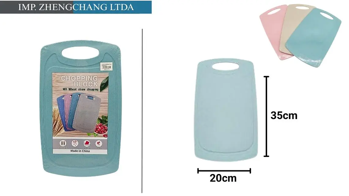 Tabla de picado plastica color lisa 35x20 (x15) 1