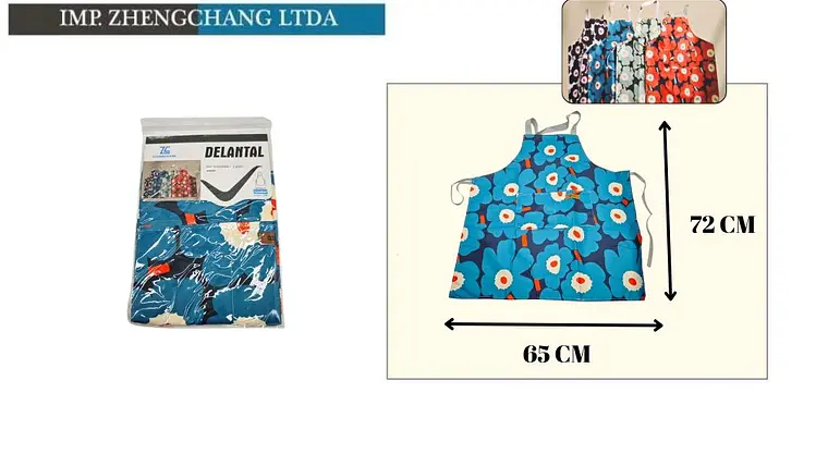 Delantal Impermeable Floral Surtido (x 12) 1