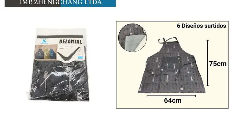 Delantal Con Cuchillo Tenedor Surtido (x 12) 1