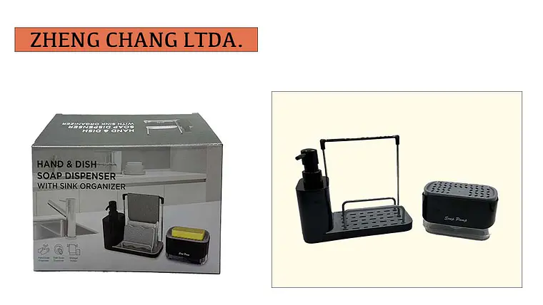 Organizador De Fregadero Con Dispenador De Jabón Líquido CN0039 (x 12) 1