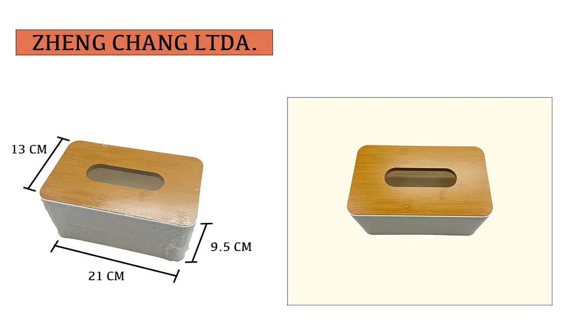 Caja Para Pañuelos MDF 9.5X21X13CM (x 10) 1