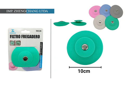 Rejilla de fregadero silicona tipo tapon emergente desague 10 cm (x12)