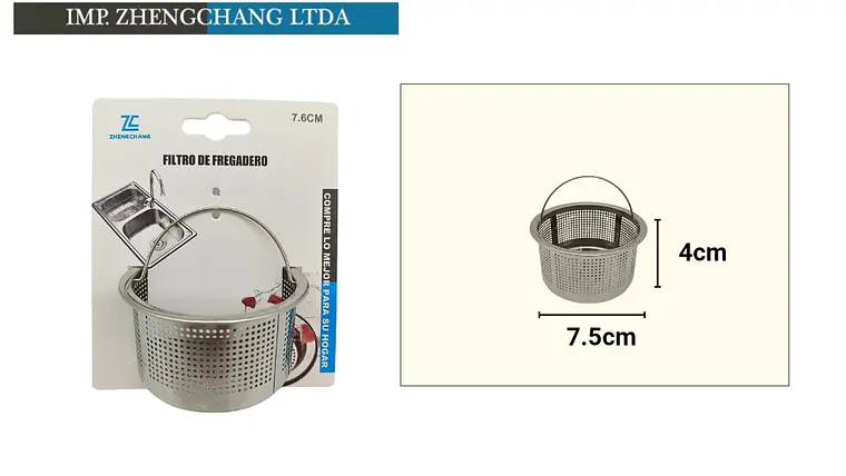Rejilla de fregadero acero inox tipo canastilla (x12) 1