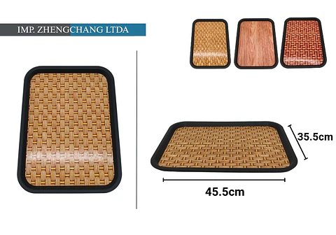 Bandeja De Melamina Con Borde Negro 35.5x45.5cm (x 10)