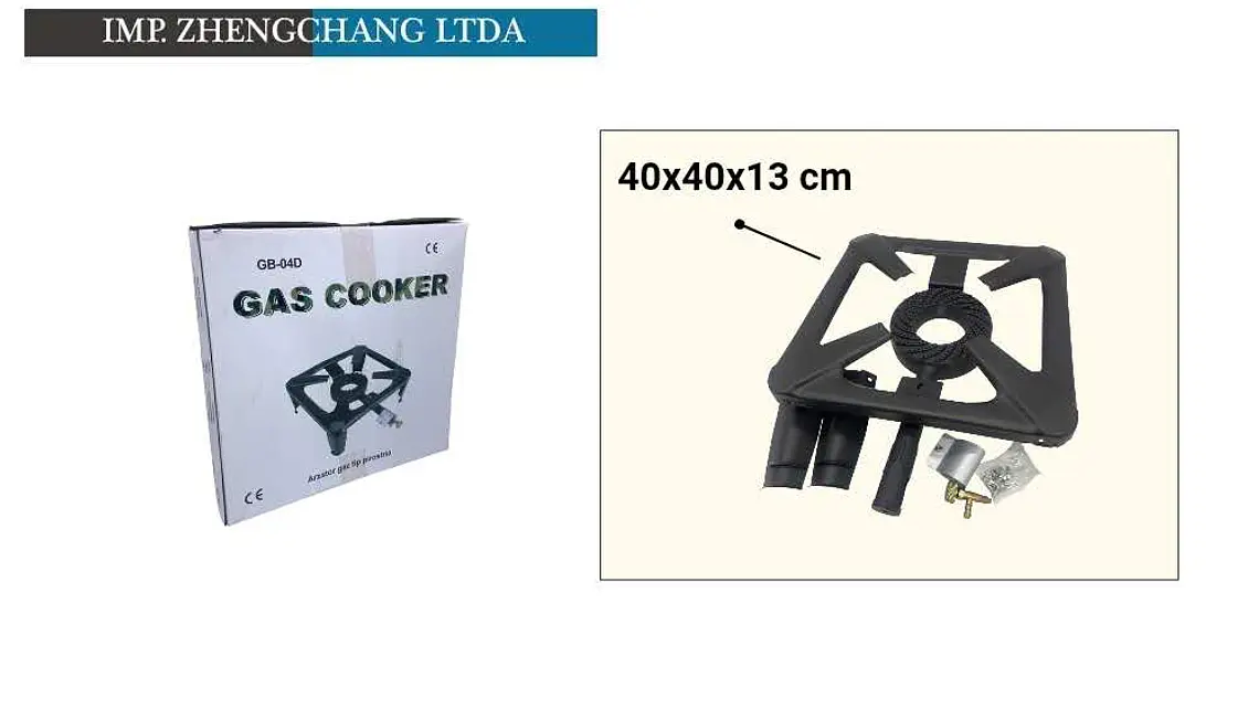 Cocina de 1 quemador con superficie lisa 40×40 cm 1