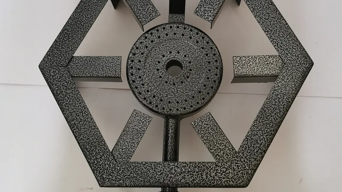 Cocina a gas hexagonal 1