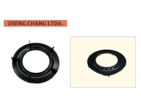 Soporte negro para cocina a gas