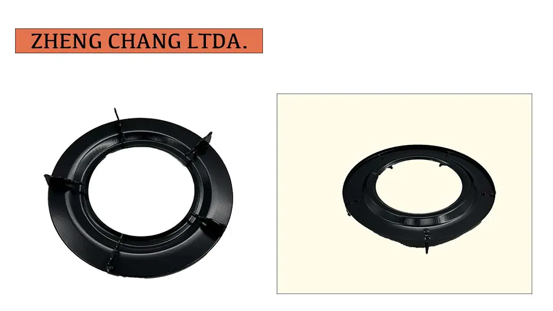 Soporte negro para cocina a gas 1