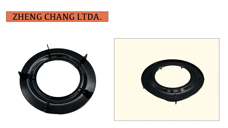 Soporte negro para cocina a gas 1