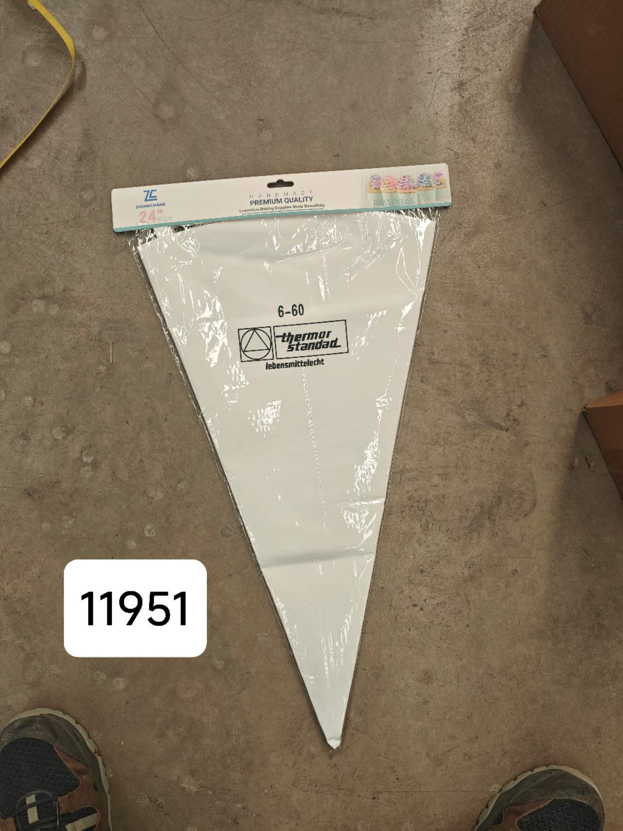 60cm Manga pastelera de algodón (x12)