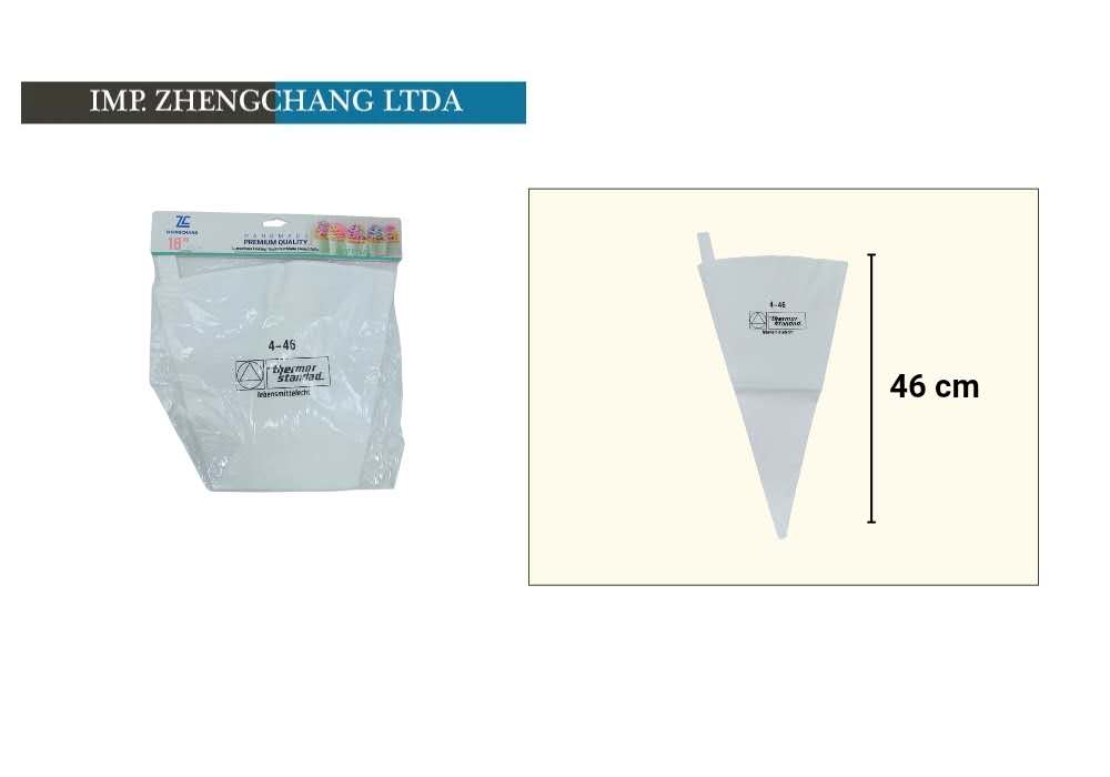 45cm Manga pastelera de algodón opp Grapar cabecera de cartón del cliente (x12)
