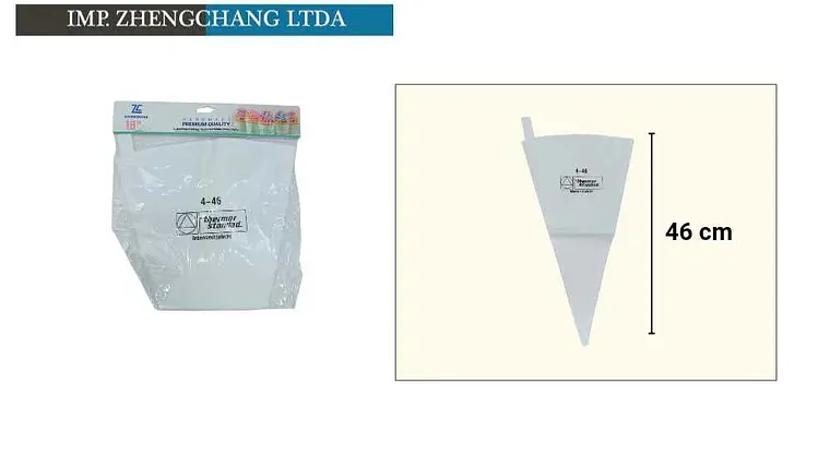 45cm Manga pastelera de algodón opp Grapar cabecera de cartón del cliente (x12) 1