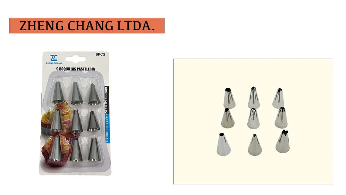9 piezas Boquillas para decorar (x12) 1