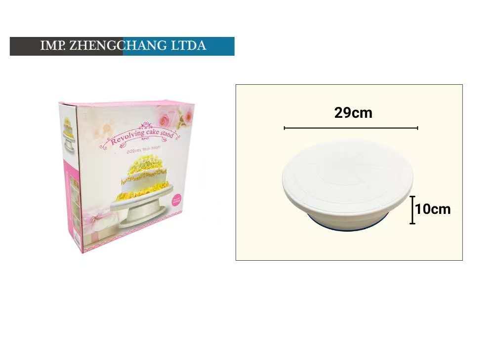 Base giratoria elevada para tortas, con banda antideslizante Caja de color 28CM (x12)