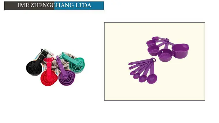 Juego de tazas y cucharas medidoras con aros, 11 piezas (x12) 1