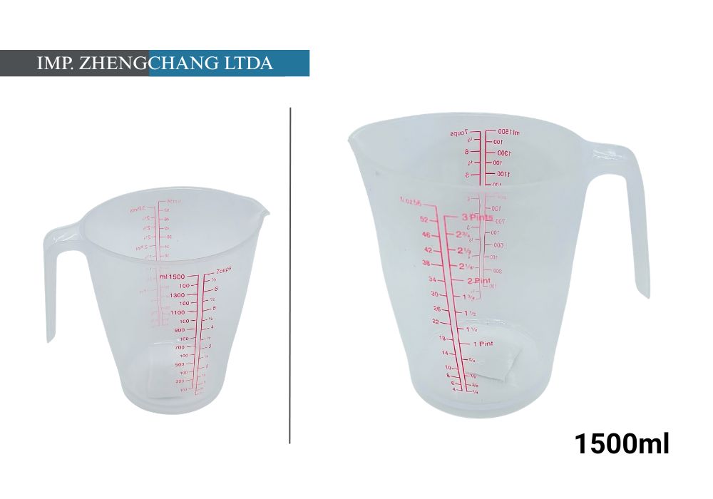 Jarra medidora graduada con asa y pico vertedor, 1.500 ml (x10)