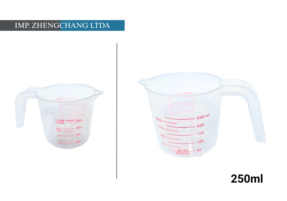 Jarra medidora graduada con asa y pico vertedor, 250 ml (x10)