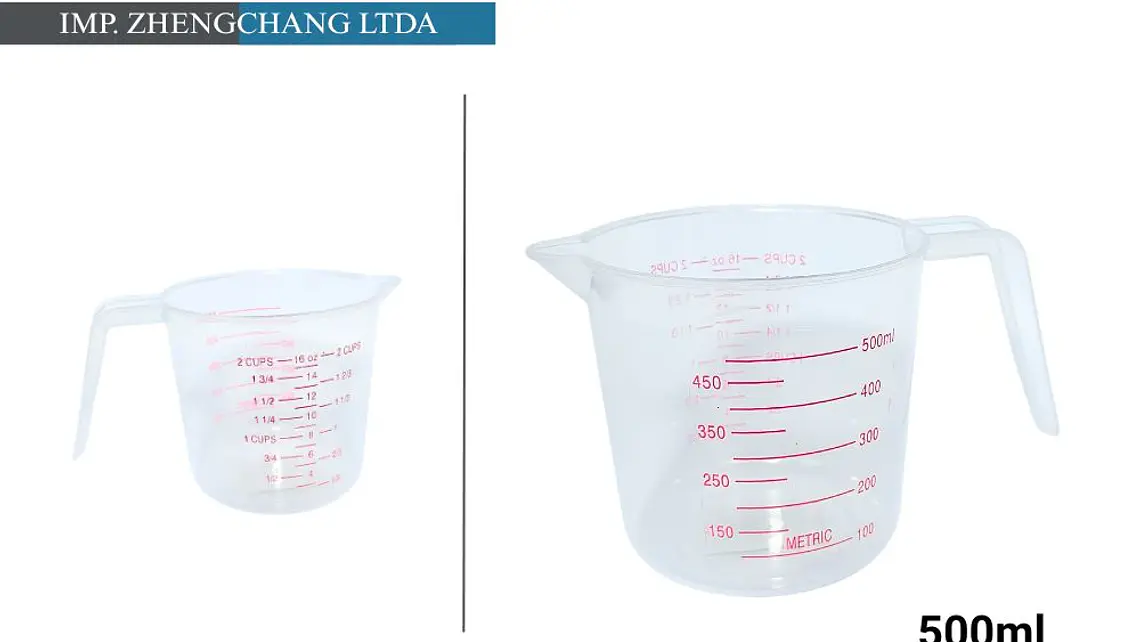 Jarra medidora graduada con asa y pico vertedor, 500 ml (x10) 1