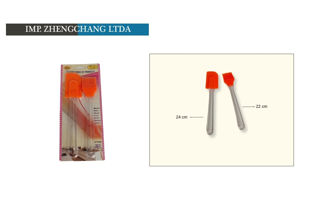 Juego de 2 espátulas raspadoras con mango transparente (x12)