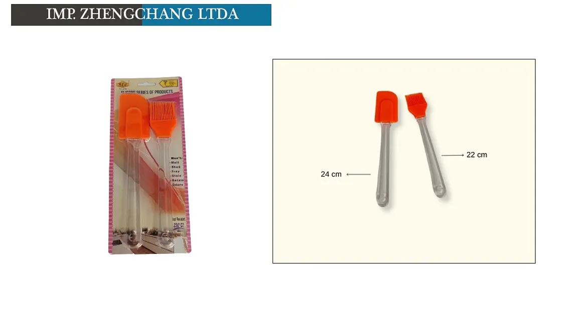 Juego de 2 espátulas raspadoras con mango transparente (x12) 1