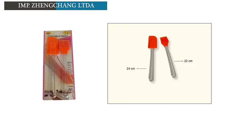 Juego de 2 espátulas raspadoras con mango transparente (x12) 1