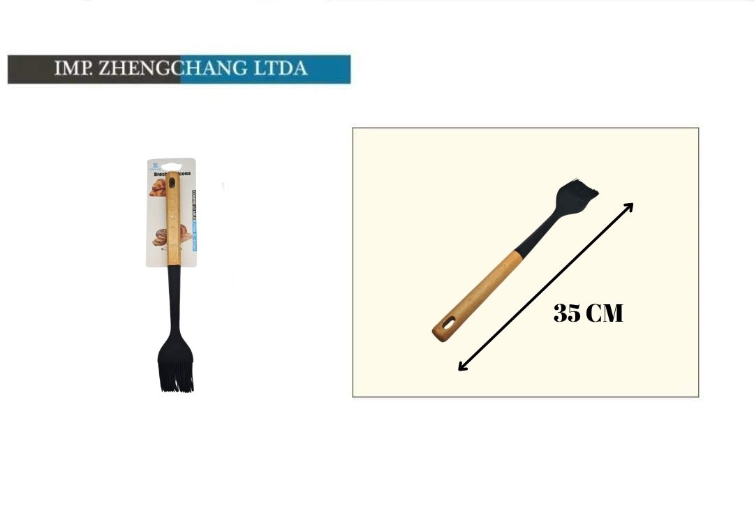 Brocha de cocina con mango de madera, 35 cm (x12)
