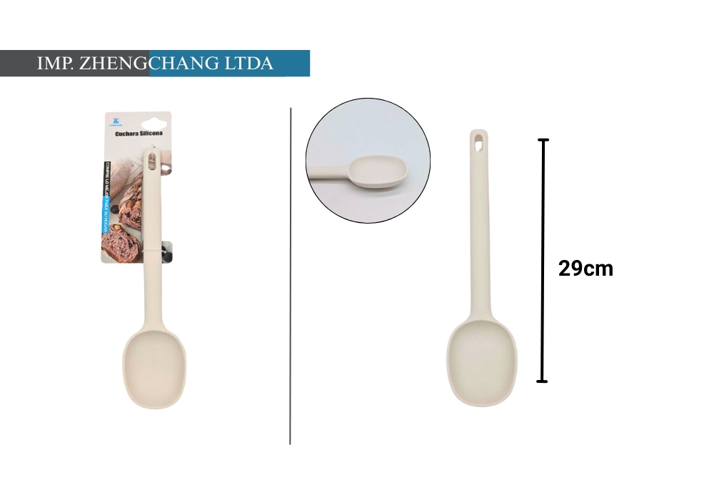 Cuchara de silicona para cocinar, 29 cm (x12)