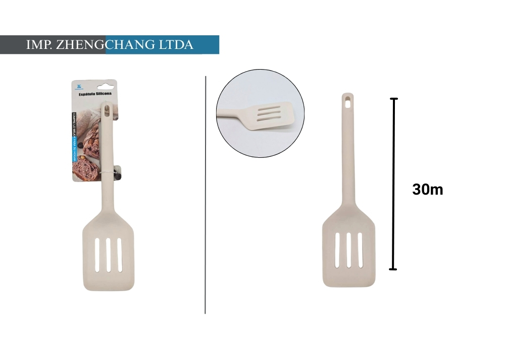Espátula ranurada de silicona para cocinar (x12)