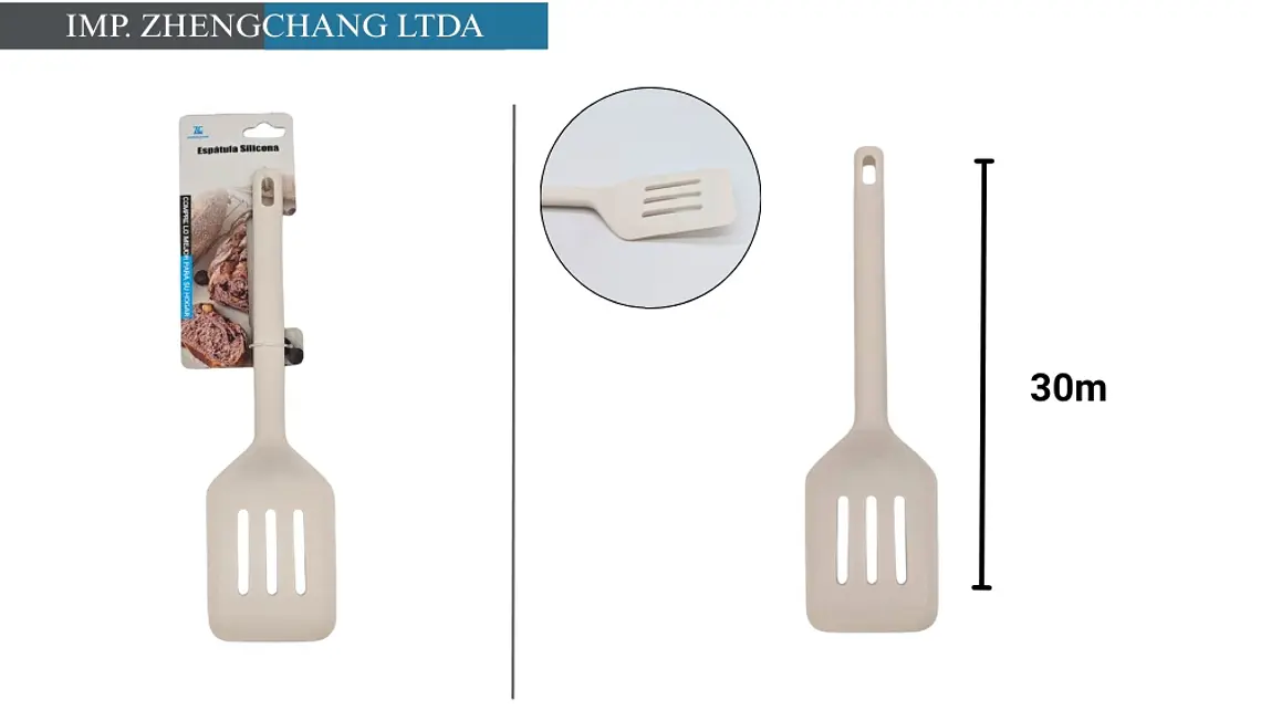 Espátula ranurada de silicona para cocinar (x12) 1