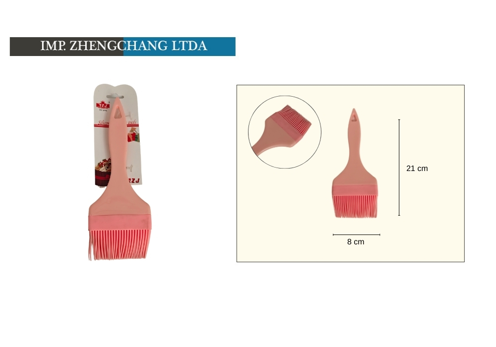 Brocha ancha de silicona para cocina, 21 cm (x12)