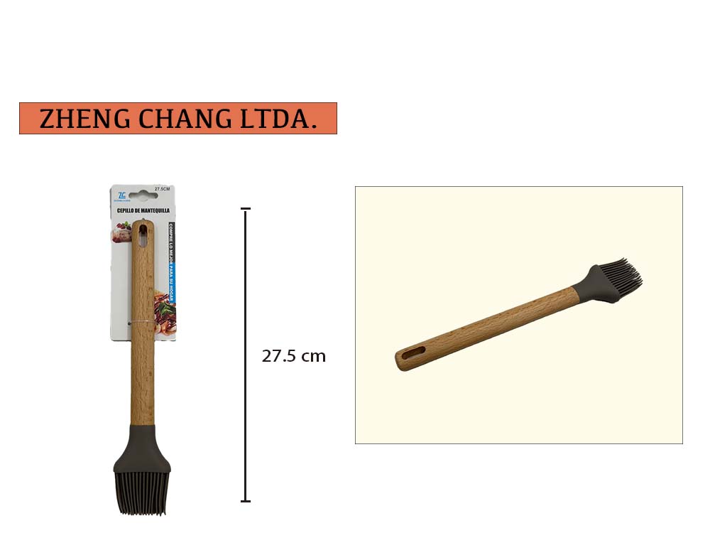 Brocha de cocina con mango de madera, 27,5 cm (x12)