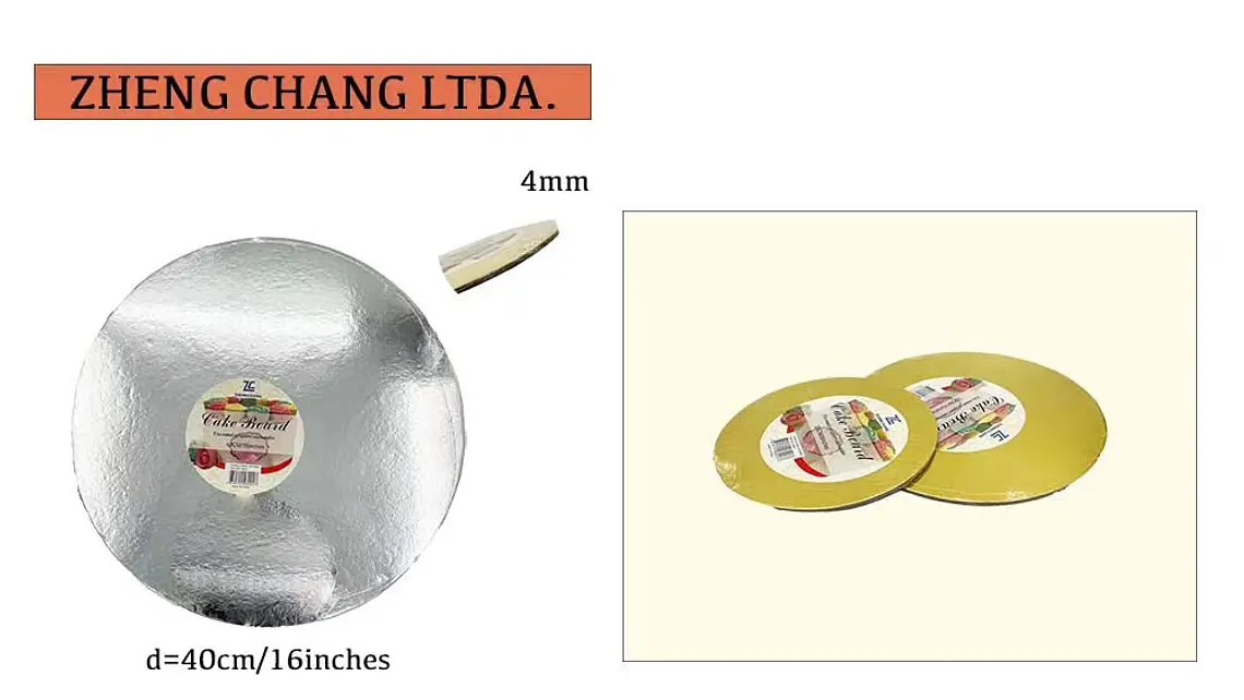 Base redonda delgada para torta, 40 cm (X10) 1