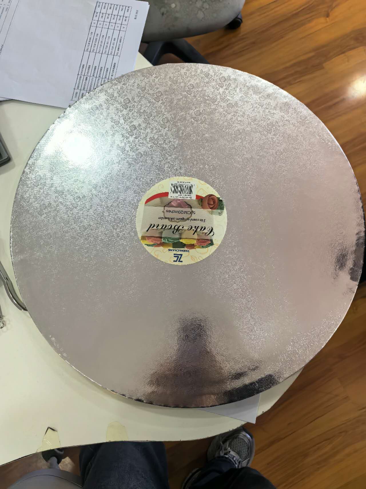 Base redonda gruesa para torta, 50 cm (X10)