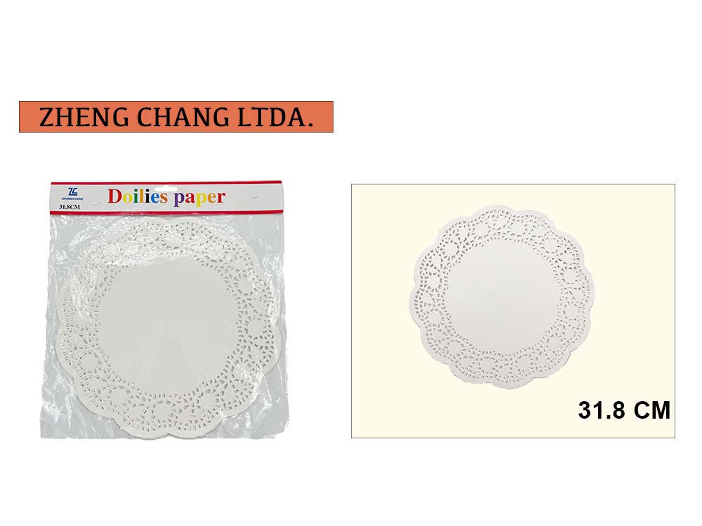 Blonda redonda de papel para torta, 31,8 cm (X12)