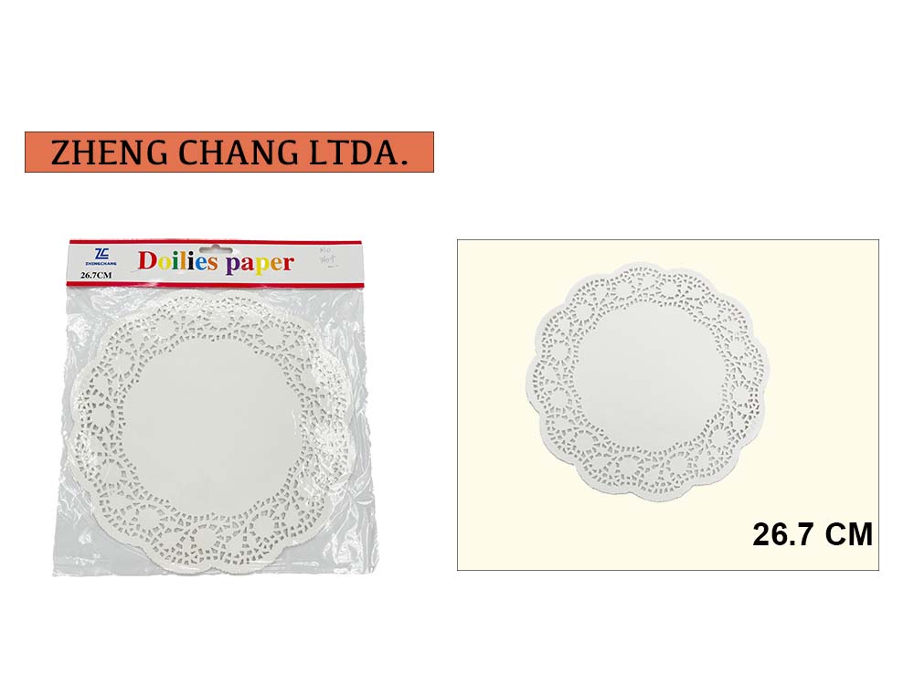 Blonda redonda de papel para torta, 26,7 cm (X12)