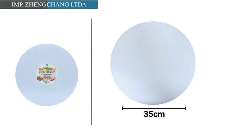 Base redonda blanca para torta, 35 cm (X10) 1