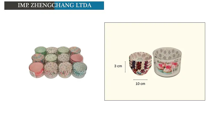 Cápsulas estampadas para cupcakes, 10 cm, caja de 100 (x12) 1