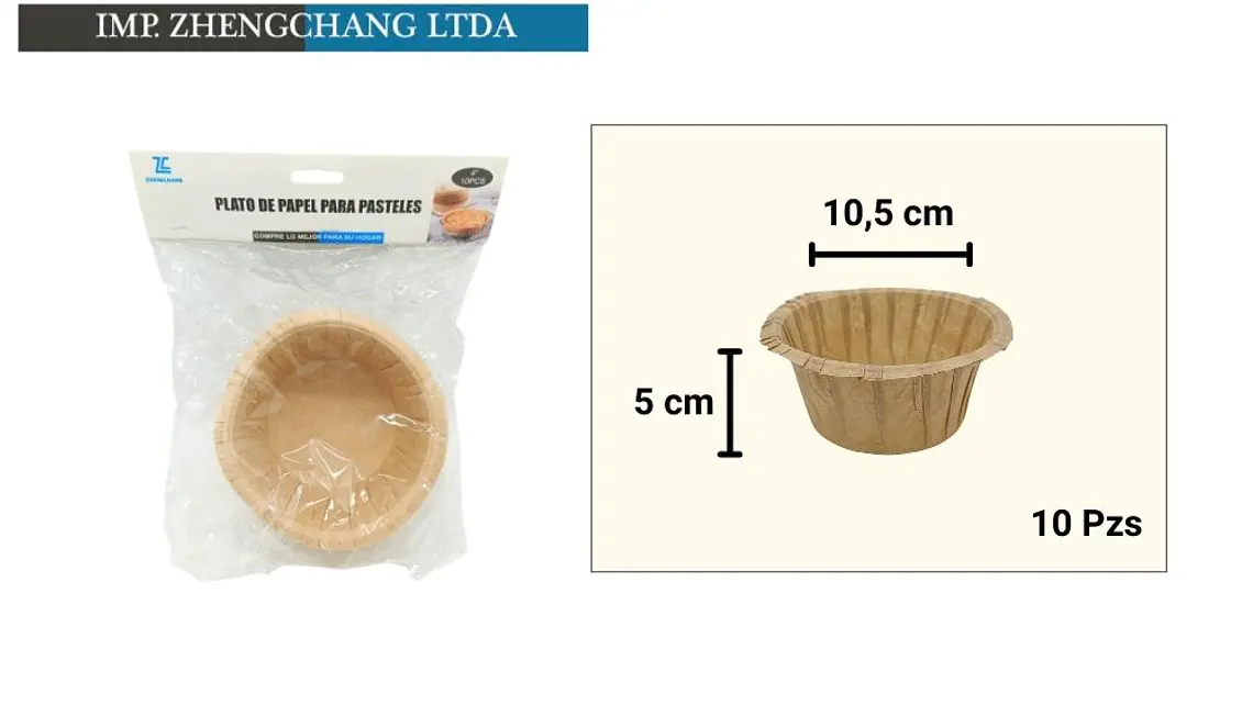 Moldes de papel para tortas, 10,5 cm, 10 unidades (x12) 1