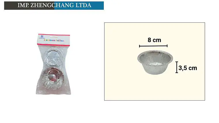 Cápsulas de aluminio para cupcakes, 8 × 3,5 cm (x12) 1