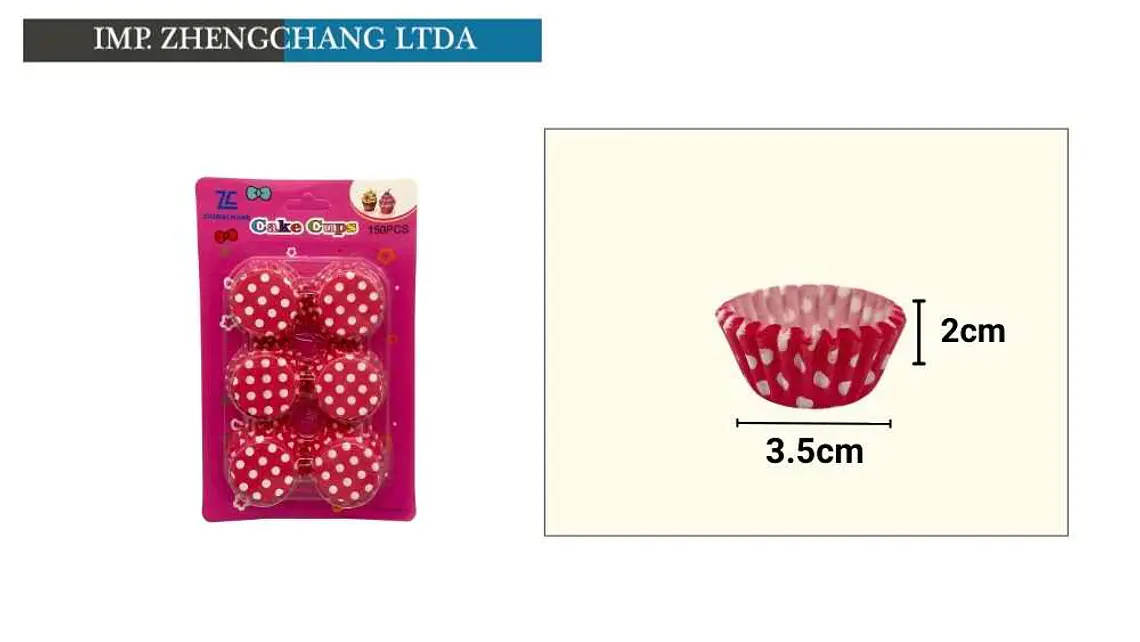 Cápsulas pequeñas de papel para cupcakes, base de 3,5 cm (x12) 1