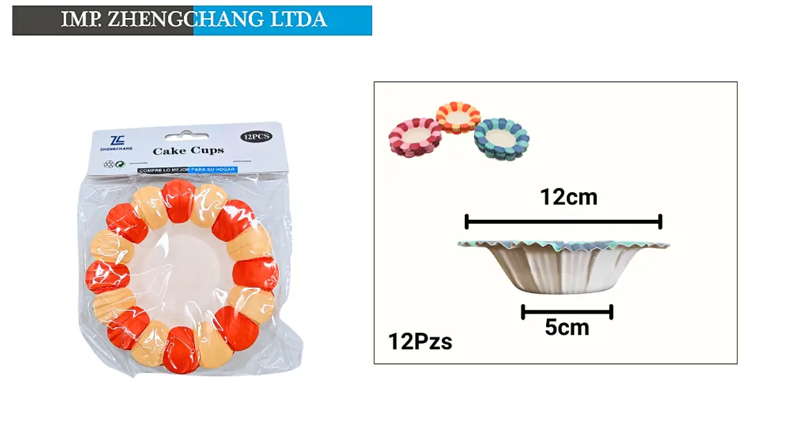 Cápsulas para cupcakes en forma de flor, 12 unidades (x12) 1