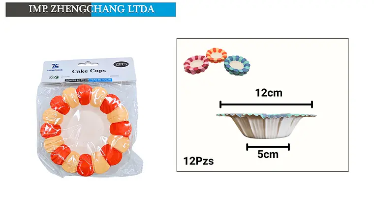 Cápsulas para cupcakes en forma de flor, 12 unidades (x12) 1